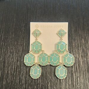 Vintage Kendra Scott “Lorraine” Earrings in Chalcedony